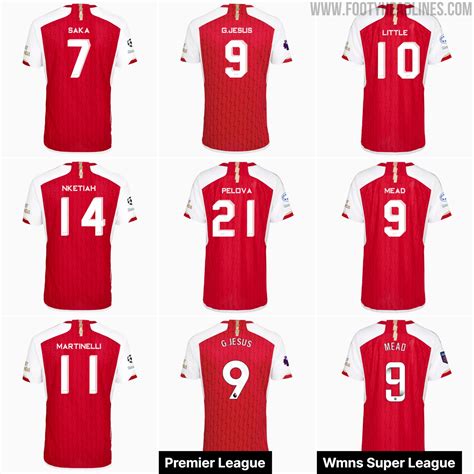 Arsenal 23 24 Cup Kit Font Released Same As Last Season With One