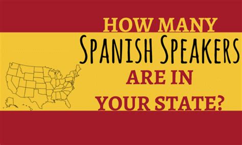 How Many Spanish Speakers Are In Your State Infographic