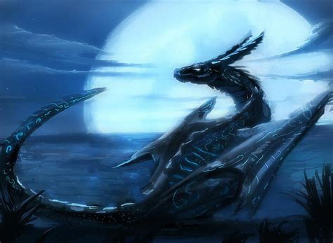 Moon Dragon By Rhexfiremind On Deviantart