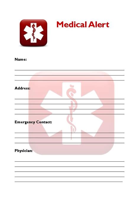 They can see information like allergies and medical conditions as well as. 8 Best Images of Free Printable Medical Cards - Free Printable Medical ID Card, Free Printable ...