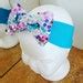 Turquoise And Sparkle Headband With Bow By Skylovend On Etsy
