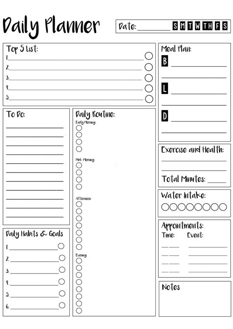 Daily Planner Printables