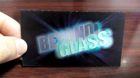 People will look at them and pay attention to the effect created over and over. Glass company 3D Lenticular business card/ name card, 3d effect - YouTube