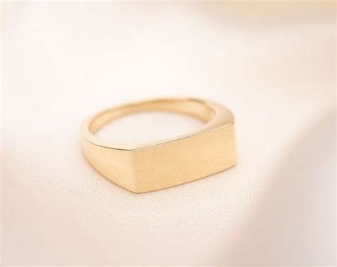 14k 18k Solid Gold Square Wedding Ring Geometric Wedding Etsy Square Wedding Rings Gold