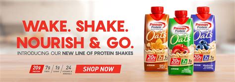 Premier Protein | Protein Shakes & Bars | Energy for Every Day | Protein shakes, Shakes, Best 