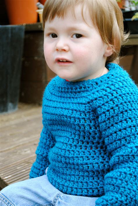 Crochet Pattern Childs Raglan Sweater Vicki Brown Designs