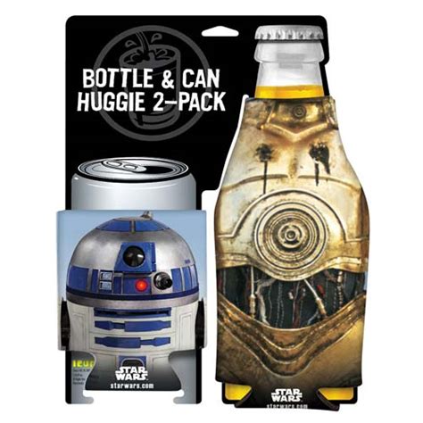 Star Wars R2 D2 And C 3po Bottle And Can Hugger 2 Pack