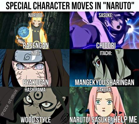 Naruto Shippuuden Meme Sasuke Sakura Useless Special Power Moves Jutsu Naruto Memes Naruto