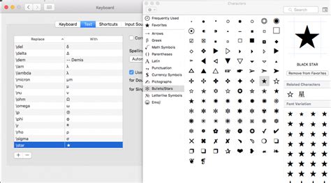 Press and hold the alt key and type the number 9733 or 9734 to make star symbol. Feature Requests: star rating & notes field - Mac Archives ...