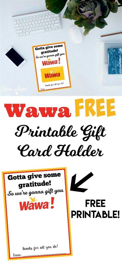 4 wawa coupons & promo codes feb. Wawa FREE Printable Gift Card Holder | Mama Cheaps ...
