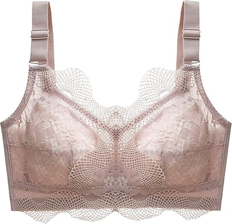 Lace Bralettes For Women Plus Size No Steel Ring Gathered Big Breasts