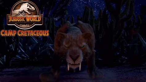 Jurassic World Camp Cretaceous Season 4 2021 Smilodon Screen Time Youtube