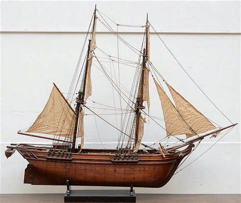 Scale Model Sailing Ship 19th Century 163x135cm