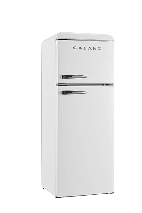 Galanz Retro 7 6 Cu Ft Top Freezer Refrigerator White GLR76TWEER