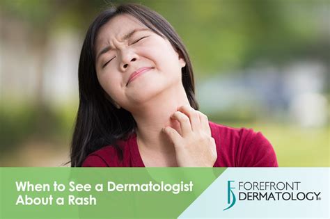 When To See A Dermatologist About A Skin Rash Forefront Dermatology