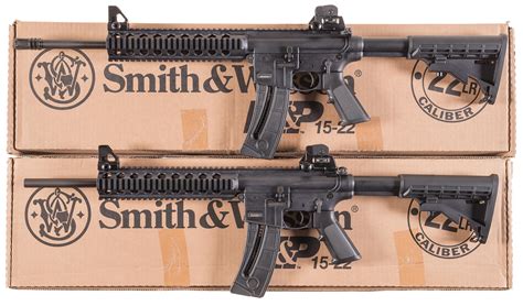 Two Smith And Wesson Semi Automatic Carbines With Boxes Rock Island Auction