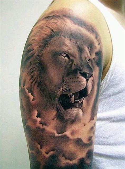 63 Roaring Lion Sleeve Tattoo Designs For Men 2023 Guide