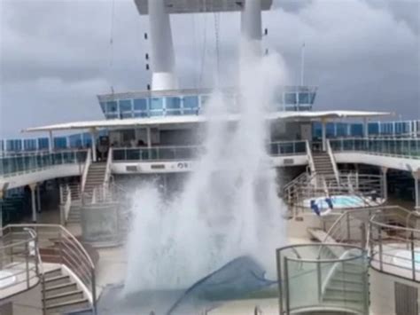 Wild Weather Has Forced Passengers To Remain On Board The Coral Princess Another Night The