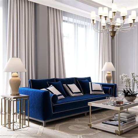Royal Blue Decorations For Living Room House Decor Interior