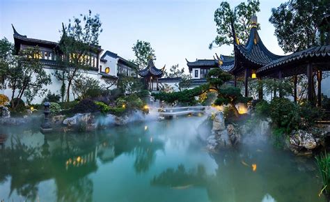 Casa Jardim Taohuayuan Utopia Em Suzhou Na Província De Jiangsu