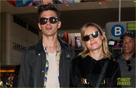 Brie Larson And Fiancé Alex Greenwald Couple Up At Lax Photo 3922141 Brie Larson Photos Just