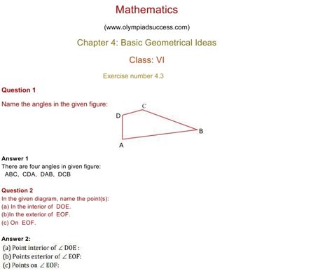 Quadratic functions and equations in one variable chapter 2: NCERT Solutions for Class 6 Mathematics Chapter 4: Basic ...