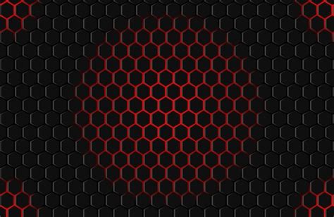 Premium Vector Red Black Hexagon Background