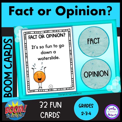 Fact Or Opinion Boom Cards Made By Teachers