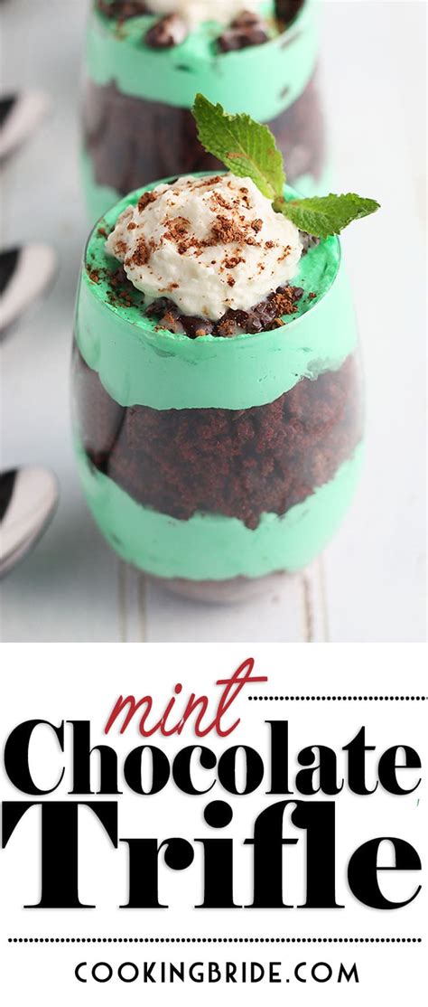 Mint Chocolate Trifle The Cooking Bride