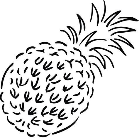 Coloring Page Of Pineapple Fruit For Kids Coloring Point Coloring Home