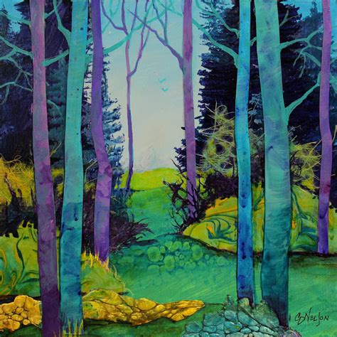 Carol Nelson Fine Art Blog Mixed Media Collage Landscape Painting
