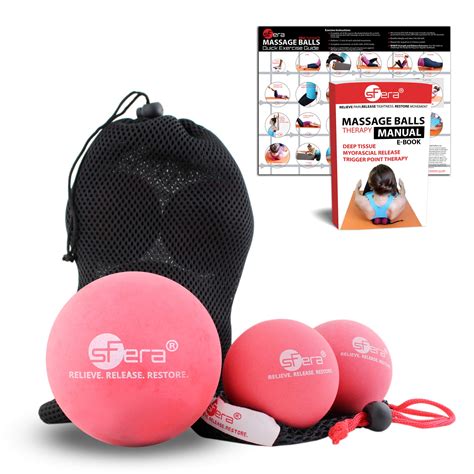 sfera yoga massage ball set deep tissue massage trigger point and myofascial release includes