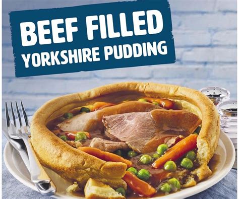 Shoppers Love This Entire Beef Roast Dinner In A Giant Yorkshire Pud