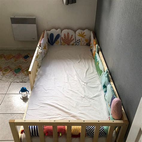 Montessori Floor Bed With Slats Plan Twin Size Diy Floor Etsy