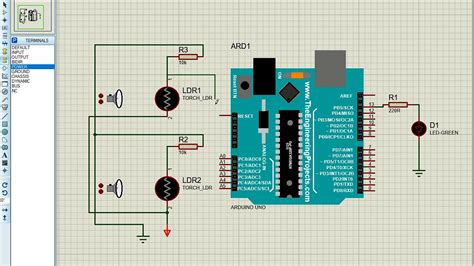 Arduino Ldr With Led In Proteus YouTube