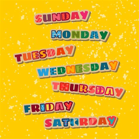 10 Best Printable Days Of The Week Chart Pdf For Free At Printablee