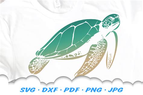 Sea Turtle SVG DXF Cut Files