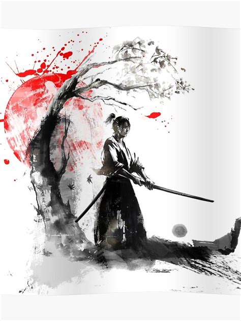 Japanese Samurai Poster By Conpassione Japanese Art Samurai Samurai