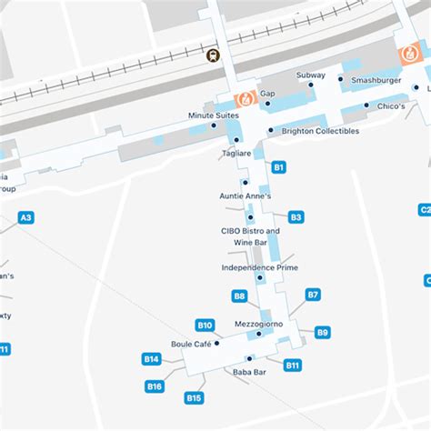 Philadelphia Airport Map Phl Terminal Guide