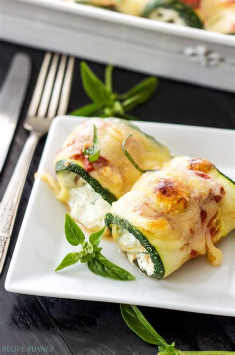 Zucchini Lasagna Rolls Use Zucchini Instead Of Pasta In This Healthy