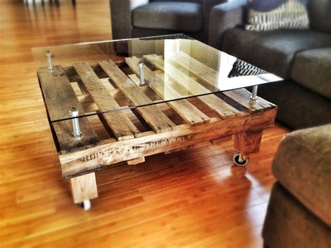 Use your creative mind to get the most specific design of tables out of pallets you are looking for a long time just like this diy pallet coffee table with wheels, an amazing slim design with custom storage shelves or cubbies that can be targeted to store your items relevant items with care! DIY pallet coffee table I made using oversized bolts and a ...
