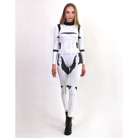 Star Wars Catsuit Stormtrooper Captain Phasma Costume Black And Etsy