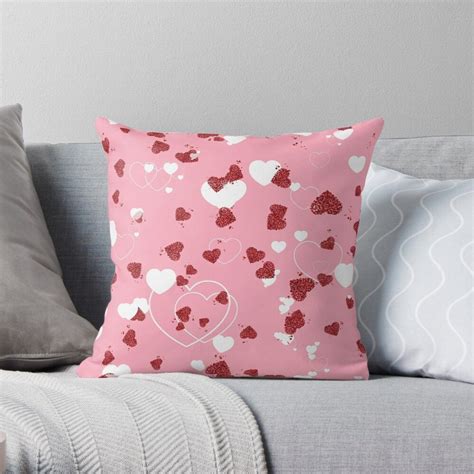 Valentine Hearts Throw Pillow By Roanemermaid Throw Pillows