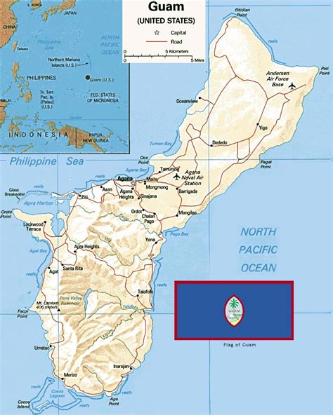 Guam Maps Printable Maps Of Guam For Download