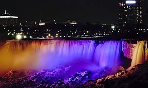Niagara Falls Was Lit Up Purple And Yellow In Honour Of Kobe Bryant
