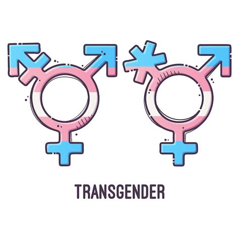 premium vector gender symbol transgender signs of sexual orientation vector