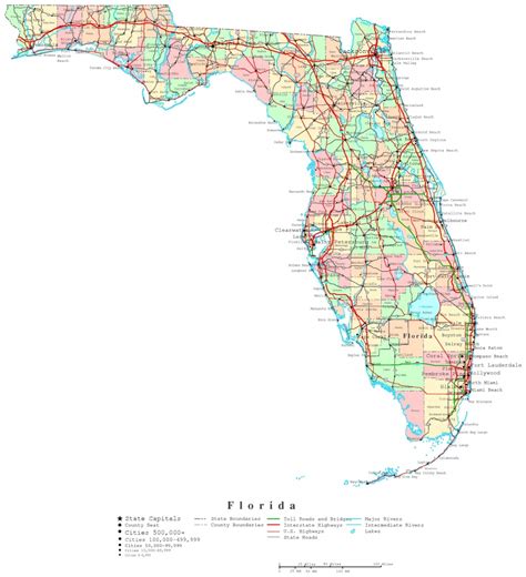 Interactive Florida County Map Free Printable Maps