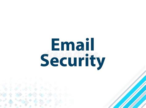 Email Security Modern Flat Design Blue Abstract Background Stock