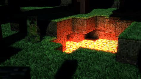 3d Minecraft Lava Creeper Render 3d And Programming Cameron Leger