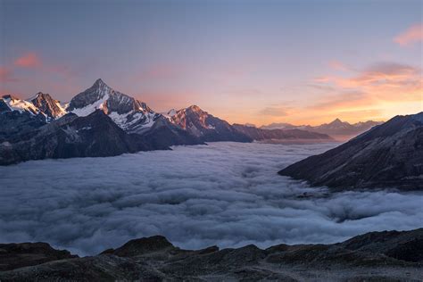 Sky Of Clouds Glow Cool Light Mountains 5k Hd Nature 4k Wallpapers